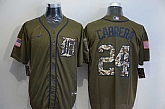 Tigers 24 Miguel Cabrera Olive 2020 Nike Cool Base Jersey,baseball caps,new era cap wholesale,wholesale hats